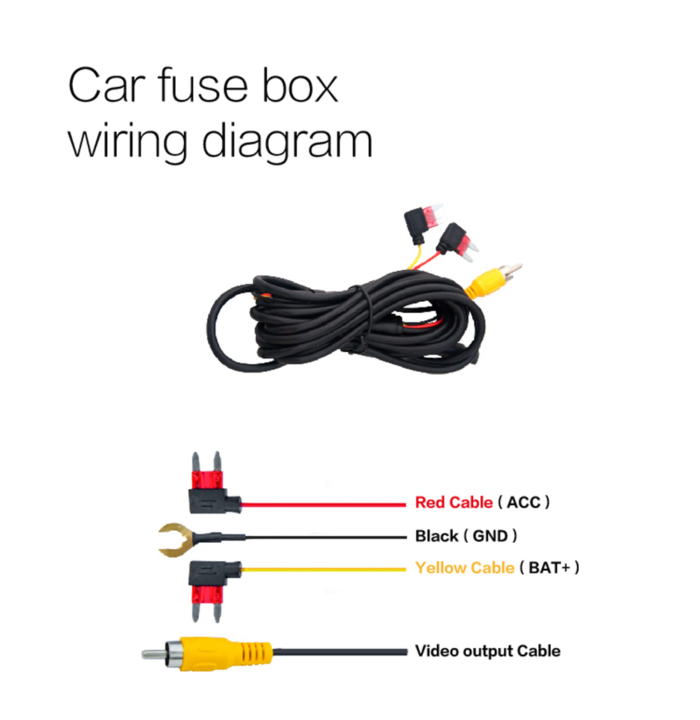 RS200 Top HD Hidden Universal Wifi Car DVR (Sony IMX323 1080P HD 170 Degree Wide Angle Lens Built-in Wi-Fi Module) - Black