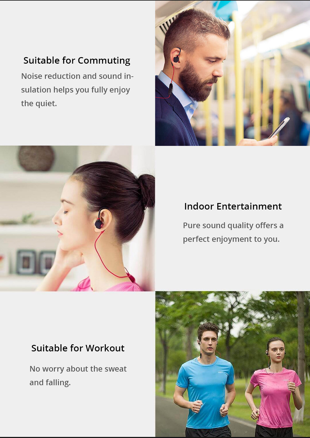 Xiaomi CODOON Bluetooth Earphones Smart Heart Rate Noise Cancelling Sport Headphones
