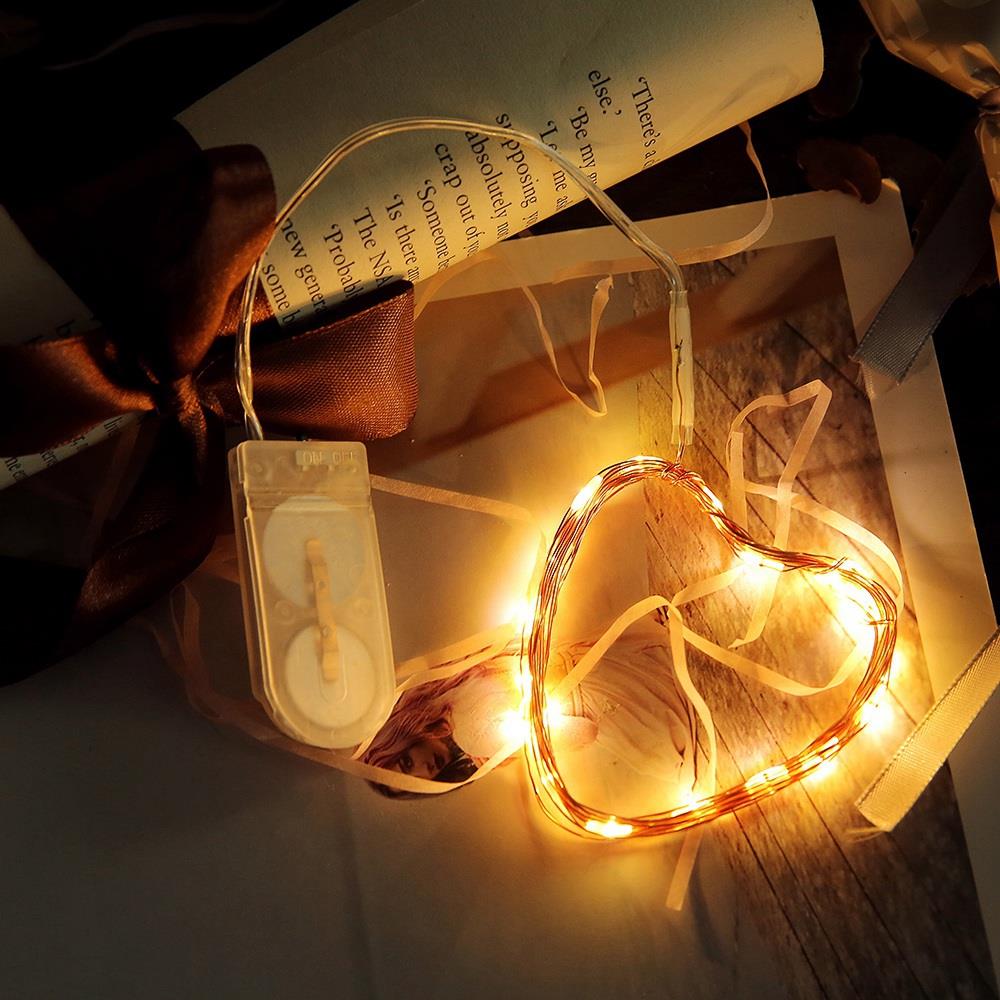 30PCS Fairy LED String Light Copper Wire Strip Light for Wedding Garland Lighting Decoration (3 Meters) - Warm White