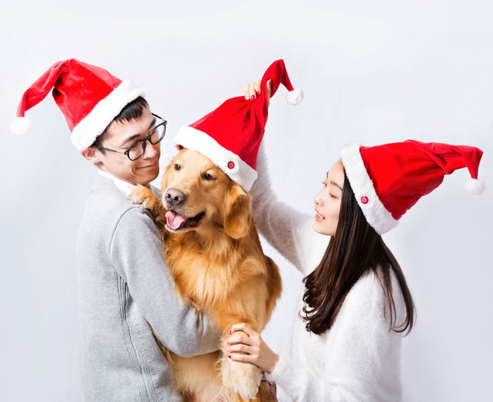 Xiaomi YUJIAN Magical Music Dancing Funny Christmas Hat - Red
