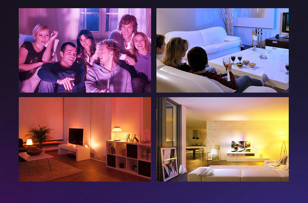 Tronsmart TB01 Smart RGB Light Bulb with Wireless Dimming No Hub Required Works with Alexa and Google Assistan - E27