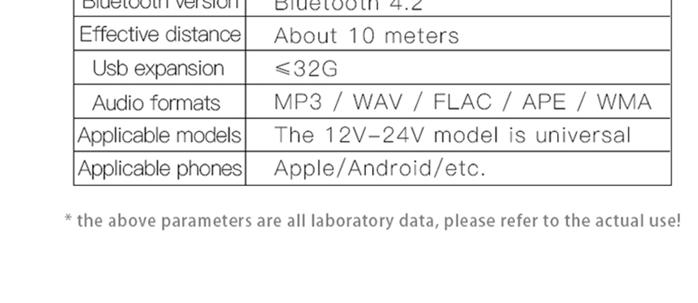 S-10 Car Charger Dual USB Ports FM Transmitter Radio Bluetooth MP3 Player Blue LED Display - Black