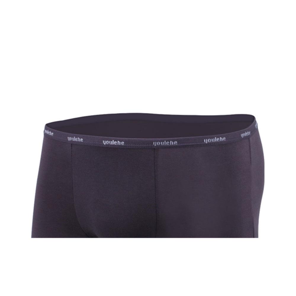 C800 Men Sexy Breathable Medium Waist Underpants Elastic Boxer Underwear Size L - Dark Gray