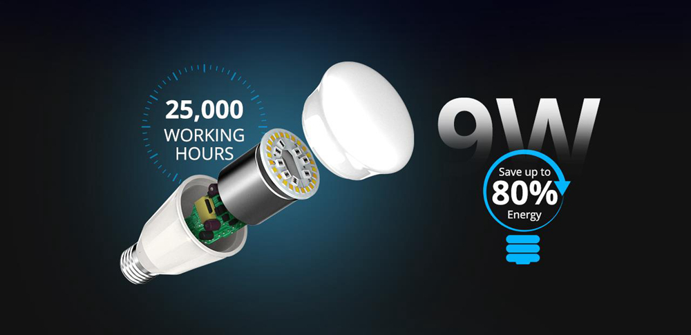 Tronsmart TB01 Smart RGB Light Bulb with Wireless Dimming No Hub Required Works with Alexa and Google Assistan - E27