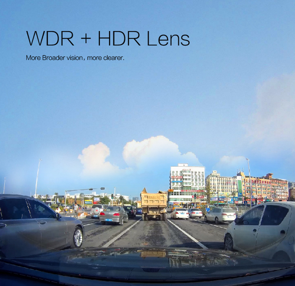 RS200 Top HD Hidden Universal Wifi Car DVR (Sony IMX323 1080P HD 170 Degree Wide Angle Lens Built-in Wi-Fi Module) - Black