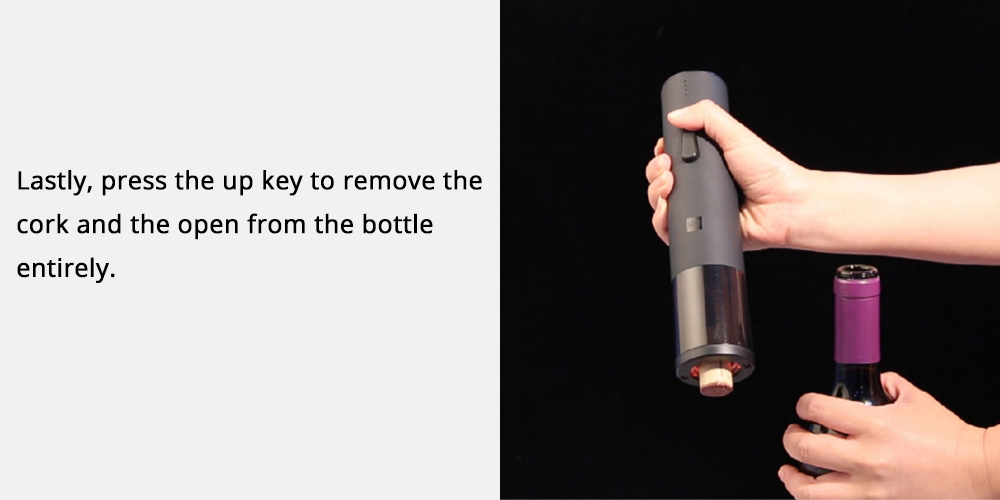 Xiaomi HuoHou Wine Electric Bottle Opener Six Seconds Open Bottle - Black