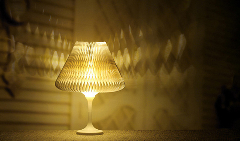 FUMAT Mini LED Table Lamp USB Rechargeable Folding Book Light for Creative Gift Novelty Bedroom Night Light - White