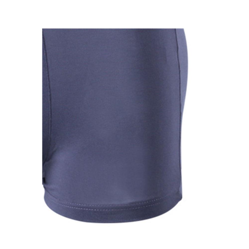 Men Sexy Breathable Medium Waist Underpants Elastic Boxer Underwear Size L - Dark Gray