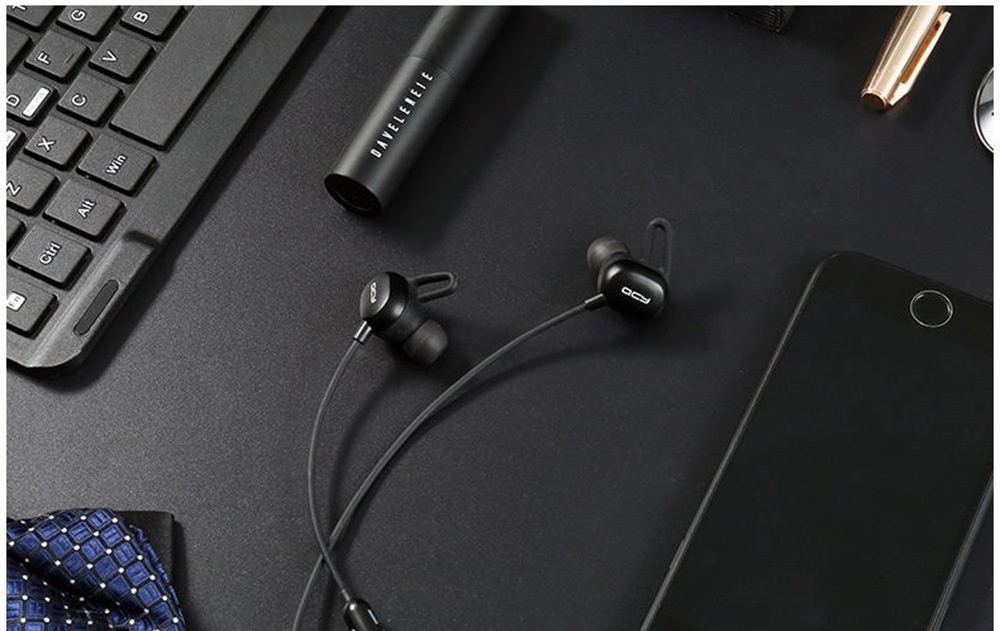 QCY E2 CSR V4.2 Wireless Bluetooth Earphones IPX4 Water-resistant - Black