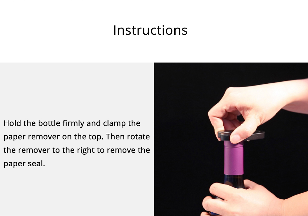 Xiaomi HuoHou Wine Electric Bottle Opener Six Seconds Open Bottle - Black