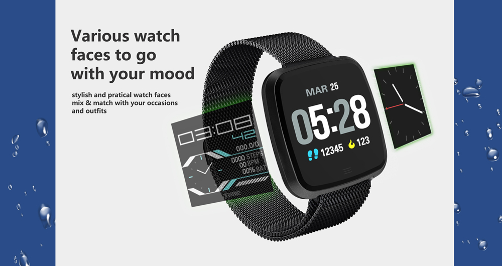 NO.1 G12 Smart Watch 1.3 Inch TFT Screen IP67 Waterproof Heart Rate Sleep Monitor Multi-Sport Mode -Silver Case + Steel Strap