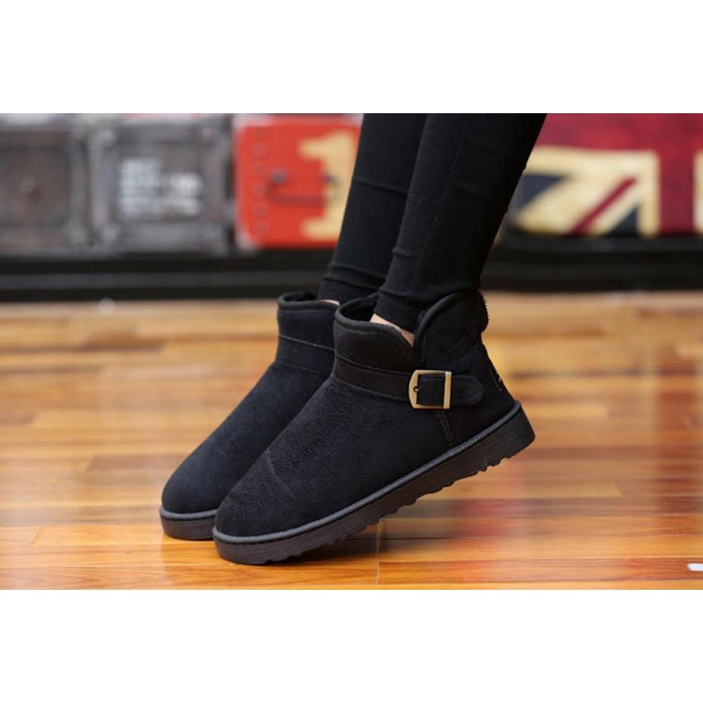 Winter Men Boots Lovers Snow Boots Winter Shoes Warm Cotton Boots Size EU 39 - Blue