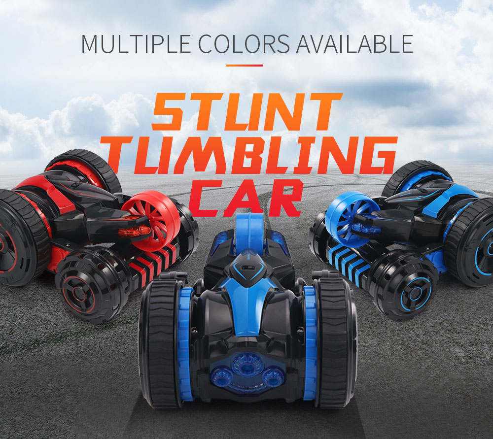 JJRC Q49 ACRO 2.4G 6CH RC Stunt Car Five-Wheel System 360 Degree Rotation with One Key Transform RTR - Red