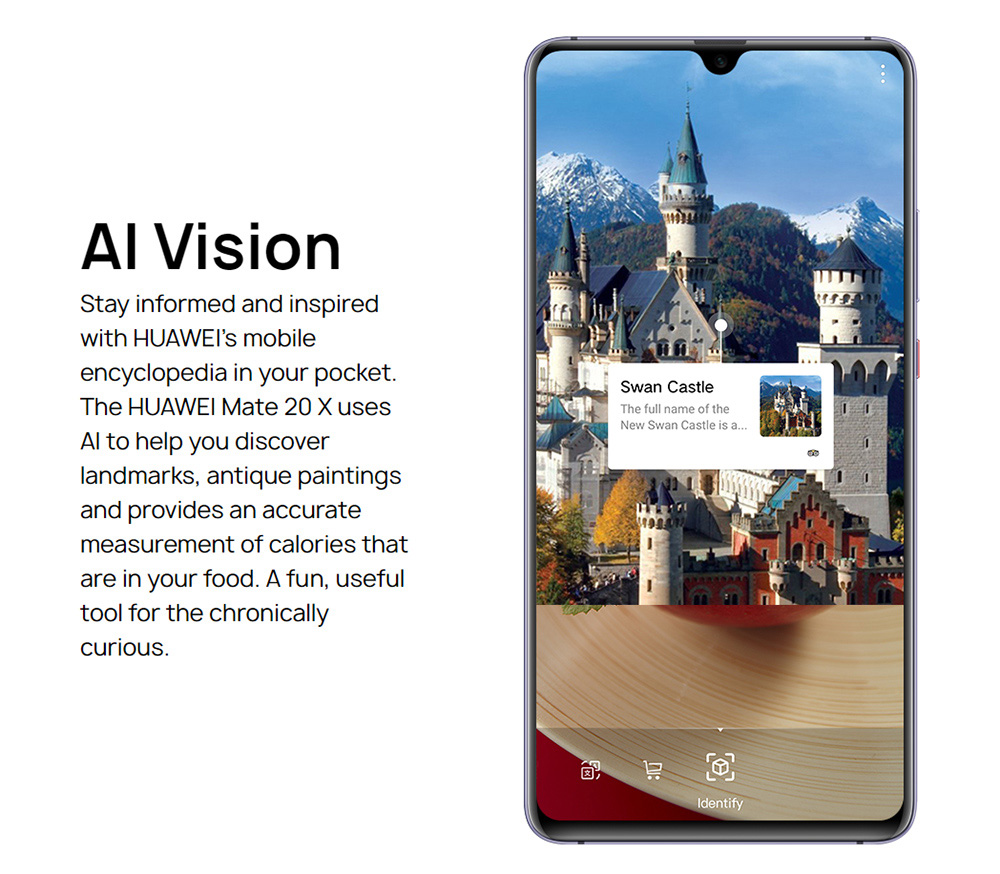 HUAWEI Mate 20 X 7.2 Inch 4G LTE Smartphone Kirin 980 6GB 128GB 40.0MP+20.0MP+8.0MP Triple Rear Cameras Android 9.0 NFC IR Remote Control Touch ID - Phantom Silver