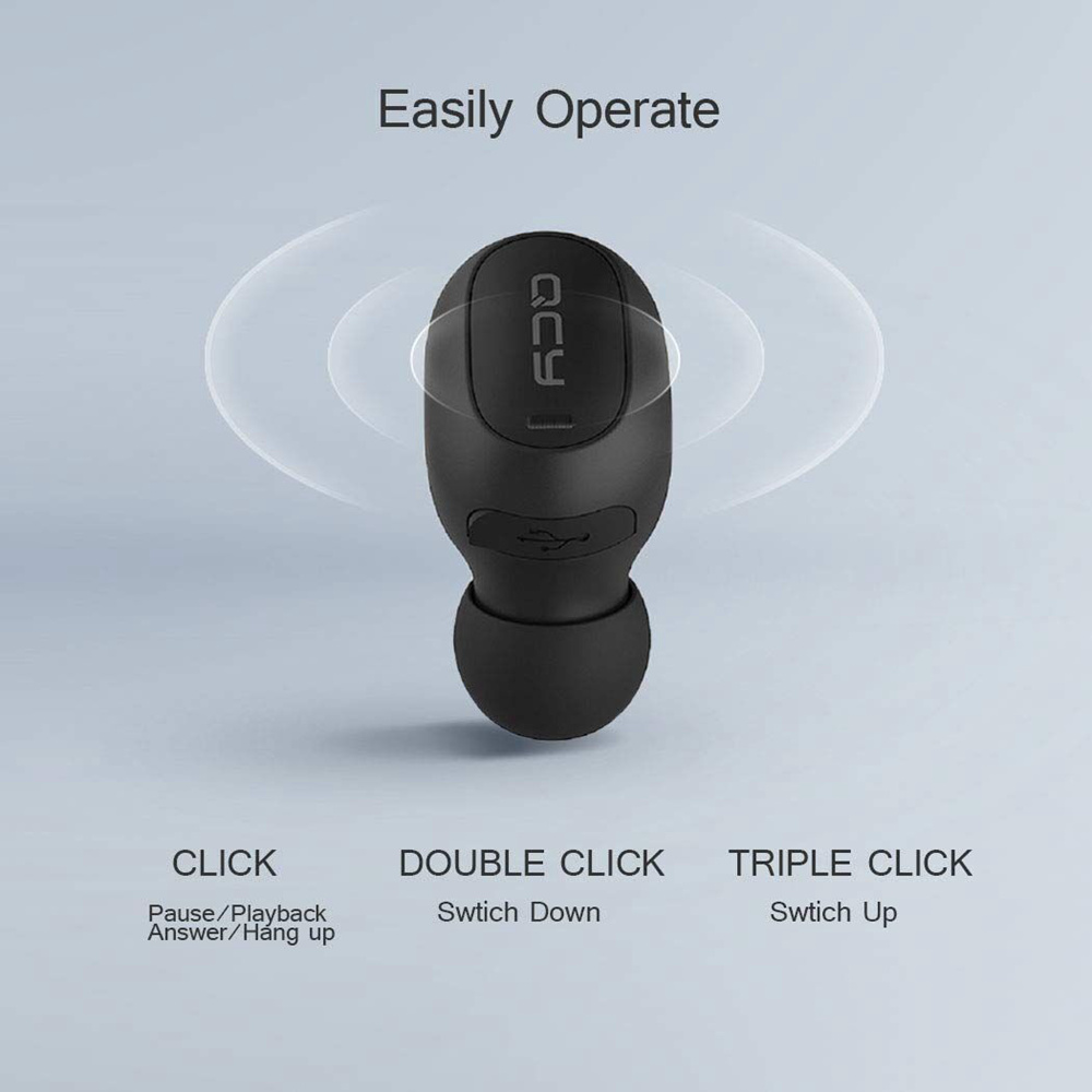 QCY Mini 2 Single TWS Wireless Bluetooth V5.0 Earphone - White