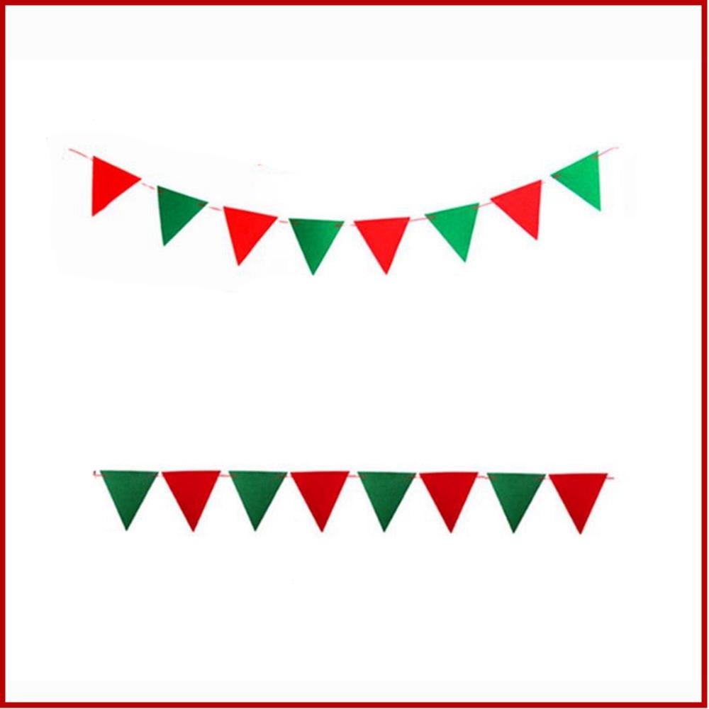 String Flags Hanging Flags for Christmas Decorations Shopping Malls - Triangle