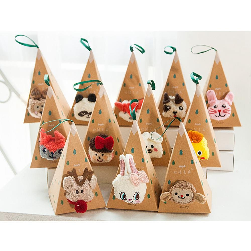 Christmas Cartoon Cotton Socks - Mice Pattern