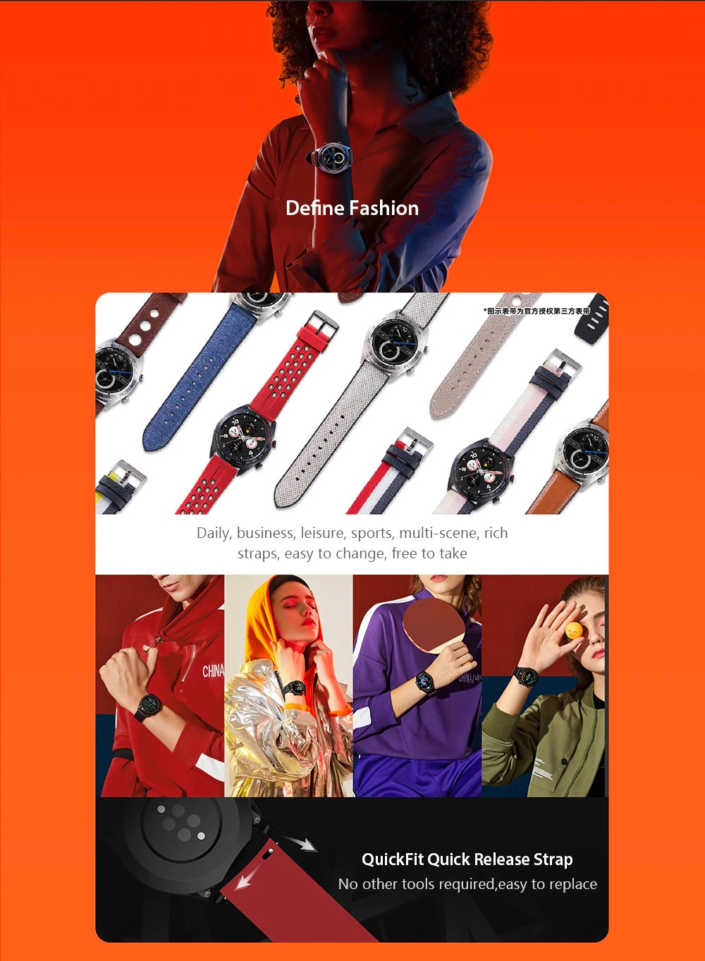 Huawei Honor Magic Smart Watch1.2 Inch AMOLED Color Screen Built-in GPS NFC Payment Heart Rate Monitor 5ATM Waterproof - Black