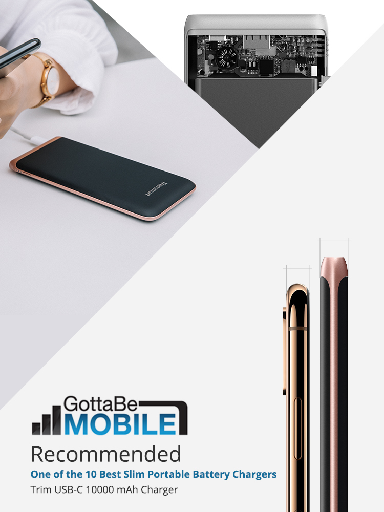 Tronsmart Trim PBD01 18W 10000mAh Slimmest Portable Charger with Power Delivery 3.0 for iPhone, Samsung and more