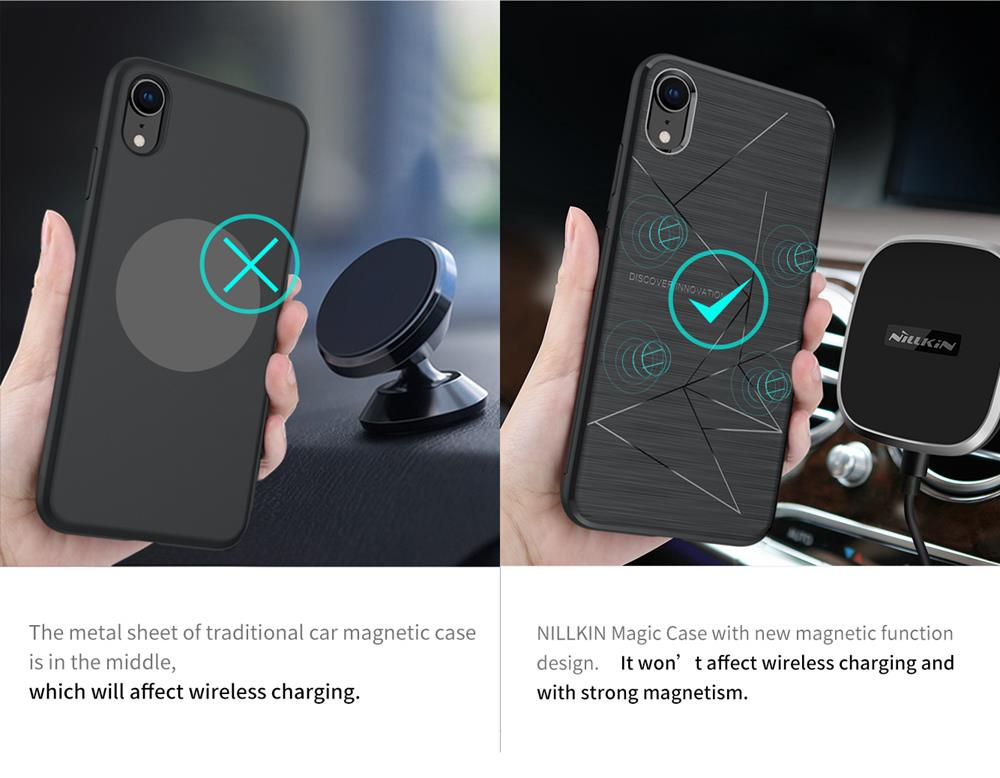 NILLKIN Rugged Leather Phone Case for iPhone X/XS - Black