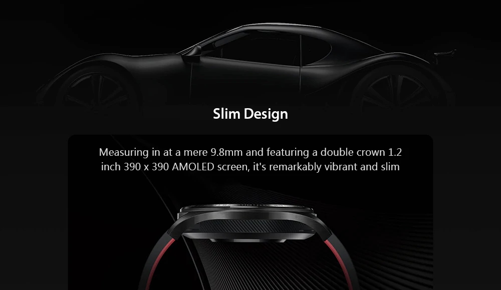 Huawei Honor Magic Smart Watch1.2 Inch AMOLED Color Screen Built-in GPS NFC Payment Heart Rate Monitor 5ATM Waterproof - Black