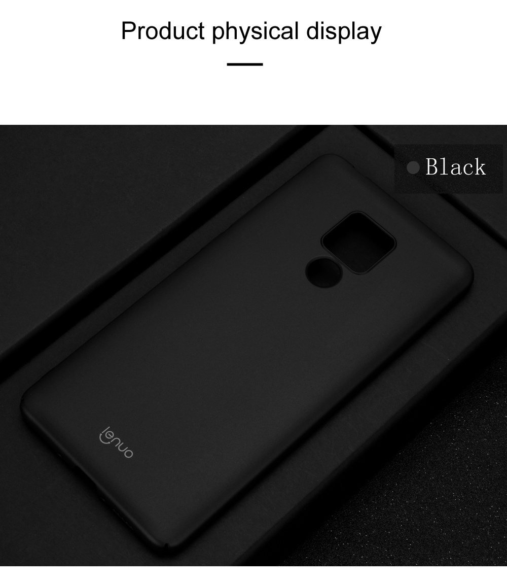 Lenuo Protective Phone Case for HUAWEI Mate 20 X PC Phone Cover - Black
