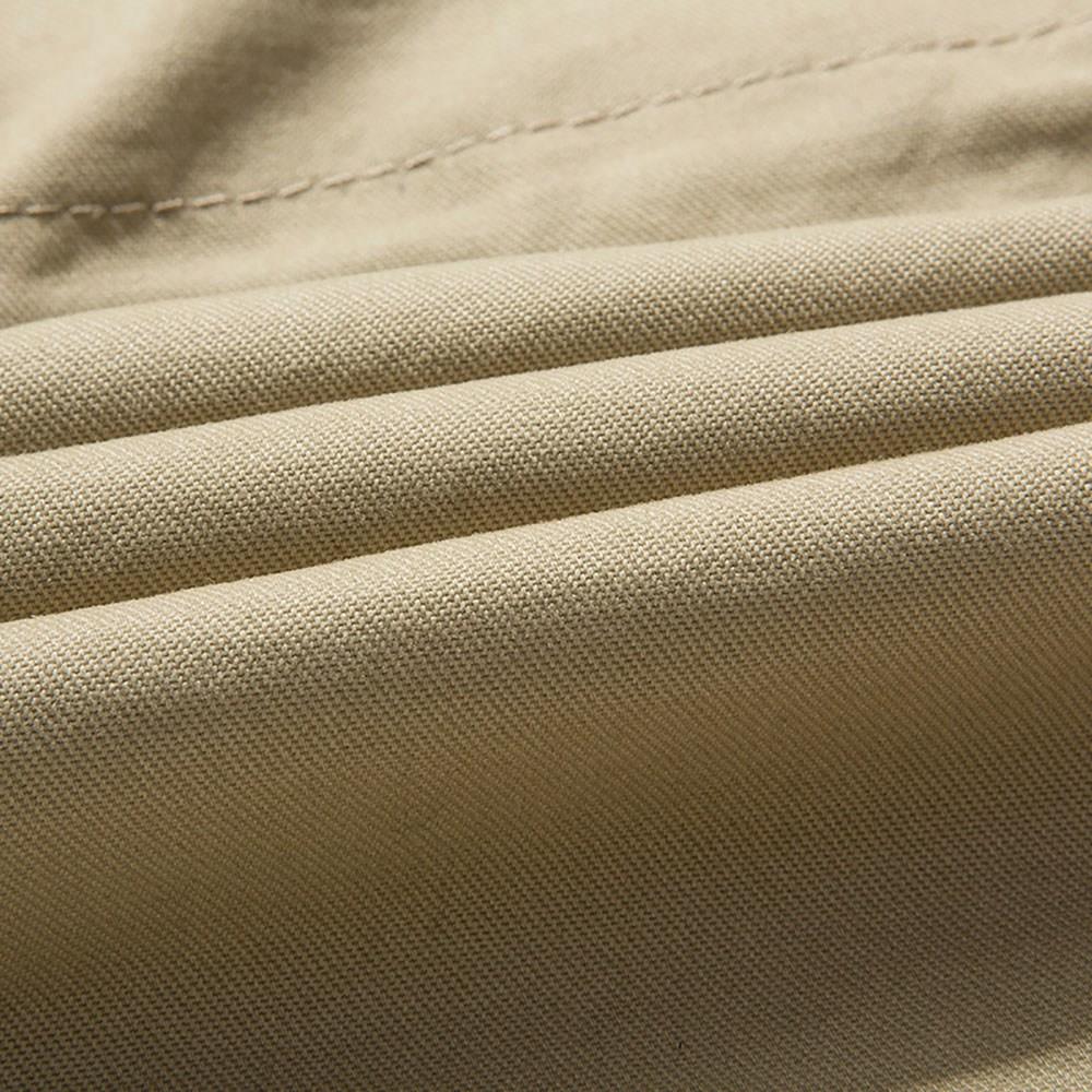 CAH8808 Men's Autumn And Winter Leisure Long Cotton Jacket (Thick Trench Coat Size L) - Deep Khaki