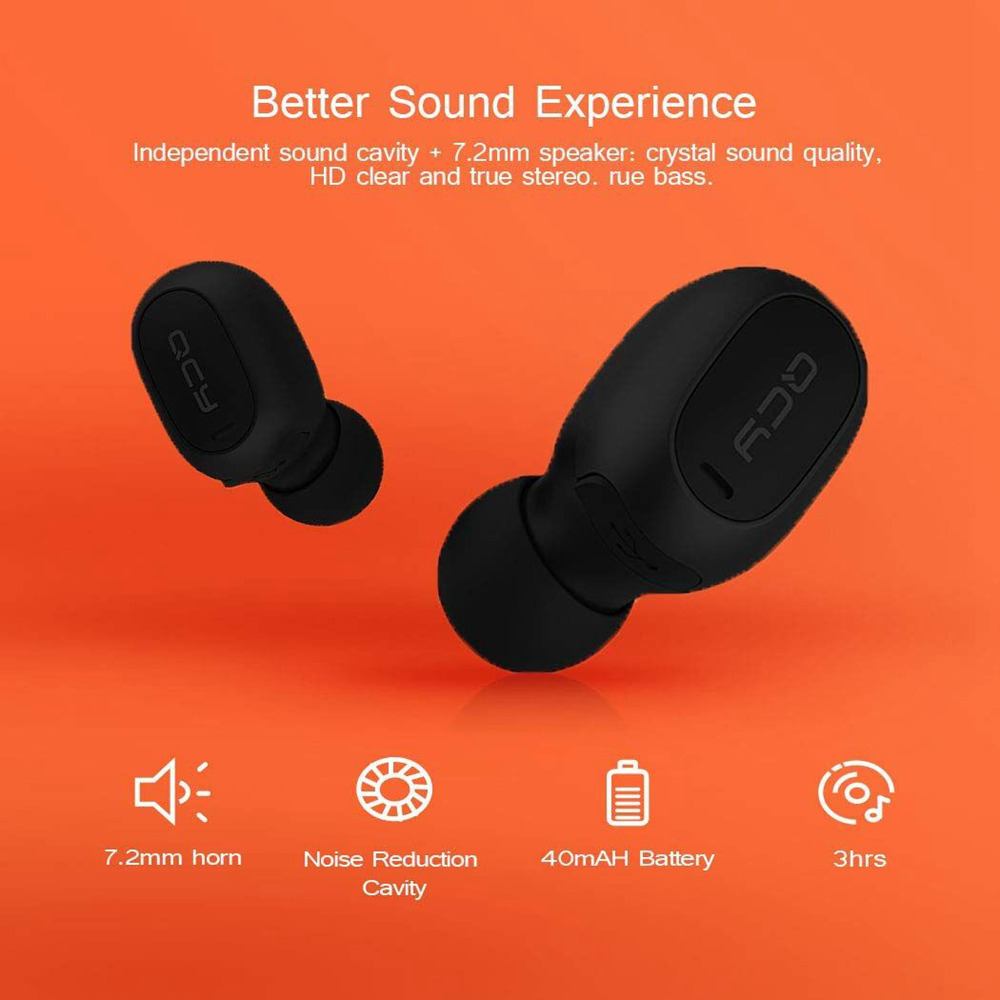 QCY Mini 2 Single TWS Wireless Bluetooth V5.0 Earphone - White