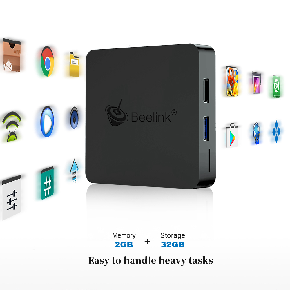 Beelink GT1 MINI Amlogic S905X2 Android 8.1 2GB DDR4 32GB eMMC 4K TV Box with Voice Remote Dual Band WiFi Gigabit LAN Bluetooth USB3.0