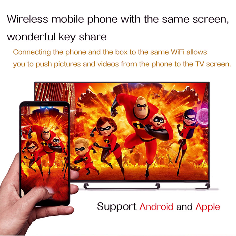 H96 MAX X2 Amlogic S905X2 Android 8.1 4GB DDR4 64GB eMMC TV Box with Voice Remote Dual Band WiFi LAN Bluetooth USB3.0 HDMI