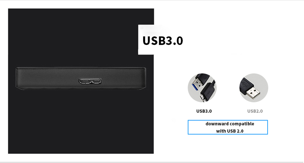 Seagate STEA500400 500GB Portable Expansion External Mobile Hard Drive 2.5 Inch USB 3.0 Interface 120MB/s - Black