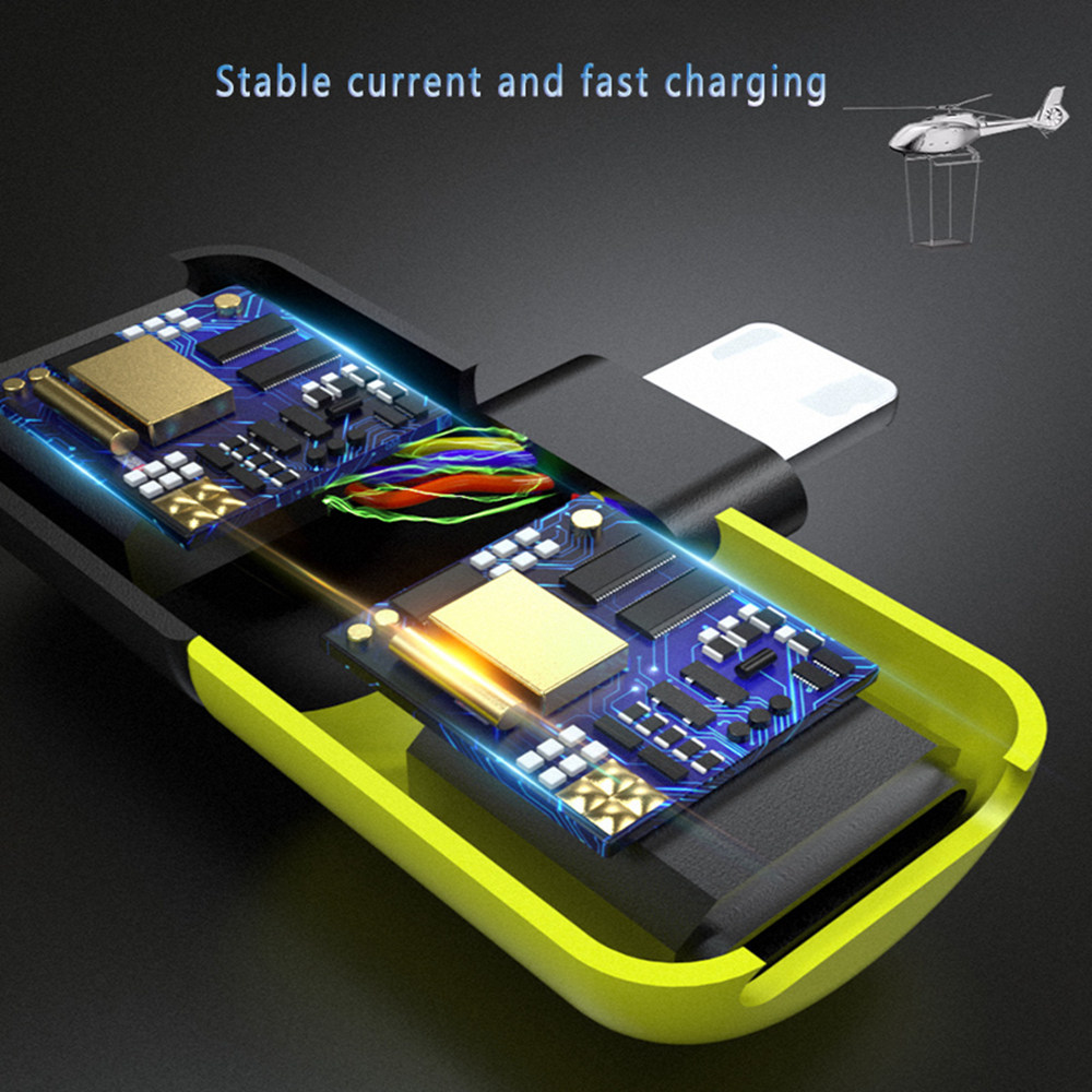 2 in 1 Audio Charging Adapter Lighting Capsule 3.5mm Headphone Jack Charger for iPhone 7 8 Plus X - Yellow + Black