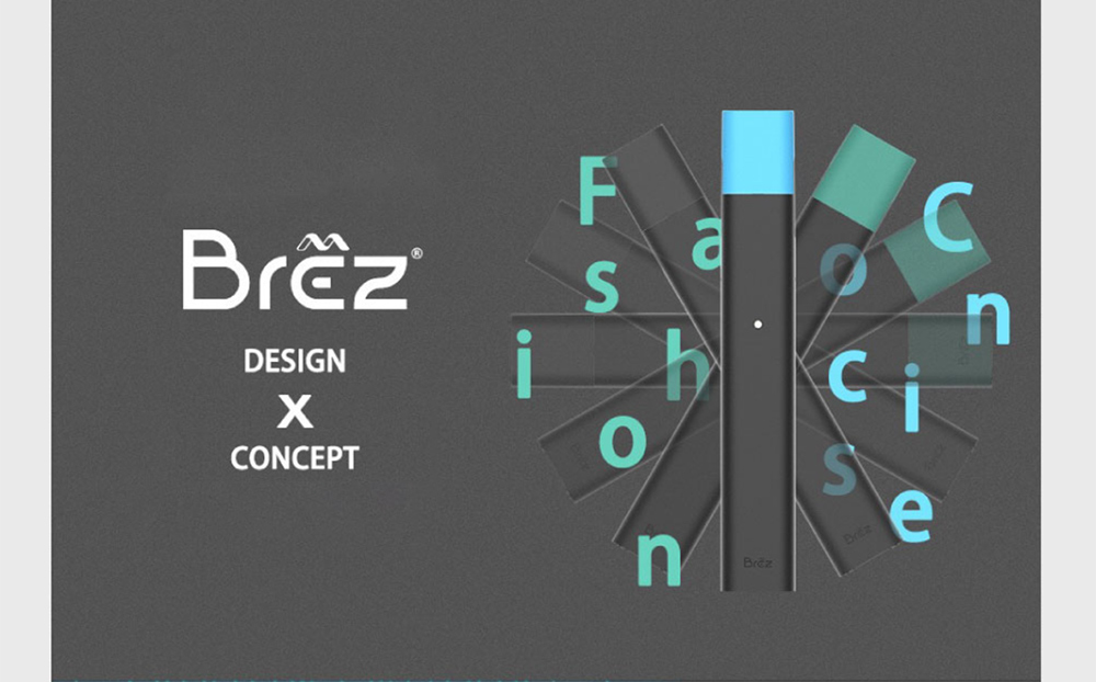 APOLLO BREZ E-Cigarette Kit Replaceable Cartomizer 320mAh Battery 1ml Tank - Black