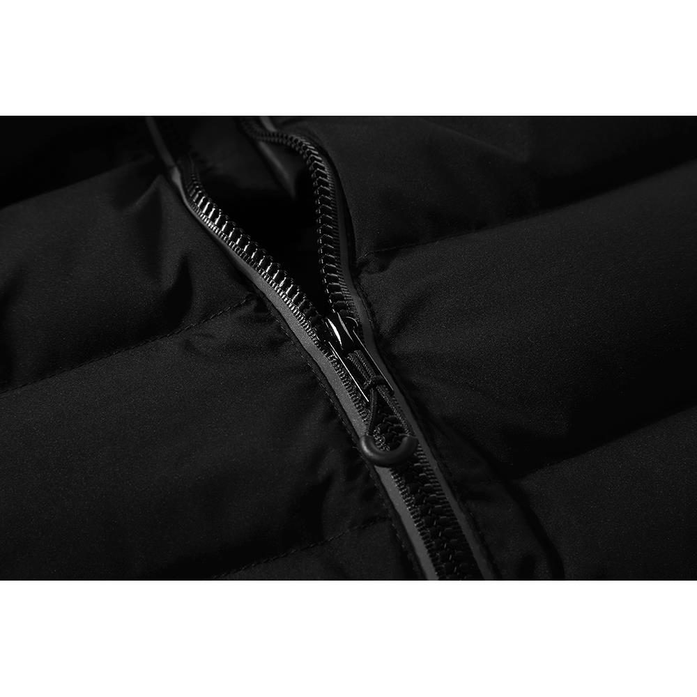 Men Winter Thick Solid Color Cotton Waistcoat Sleeveless Duck Down Jacket Size L - Army Green