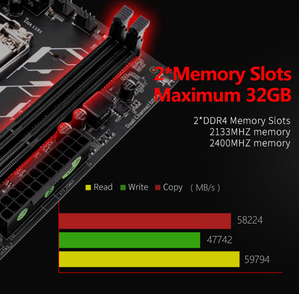 Colorful C.H310M-K PRO V20 Motherboard Intel LGA 1151 mATX DDR4 SATA3 PCI-E3.0 USB3.0 VGA+DVI - Black