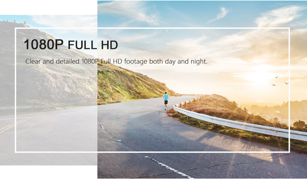 VIOFO WR1 Car Dash Camera NT96655 Sony IMX323 Sensor 1080P Full HD 30FPS 160 Degree Wide Angle Built-in WiFi - Black