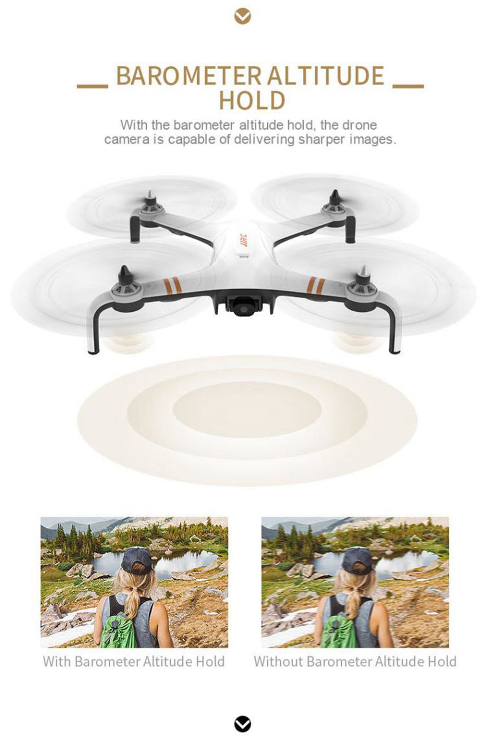 JJRC X7 SMART 1080P 5G WiFi FPV Double GPS Brushless RC Drone with One-Axis Gimbal Camera 25mins Flight Time RTF - Black