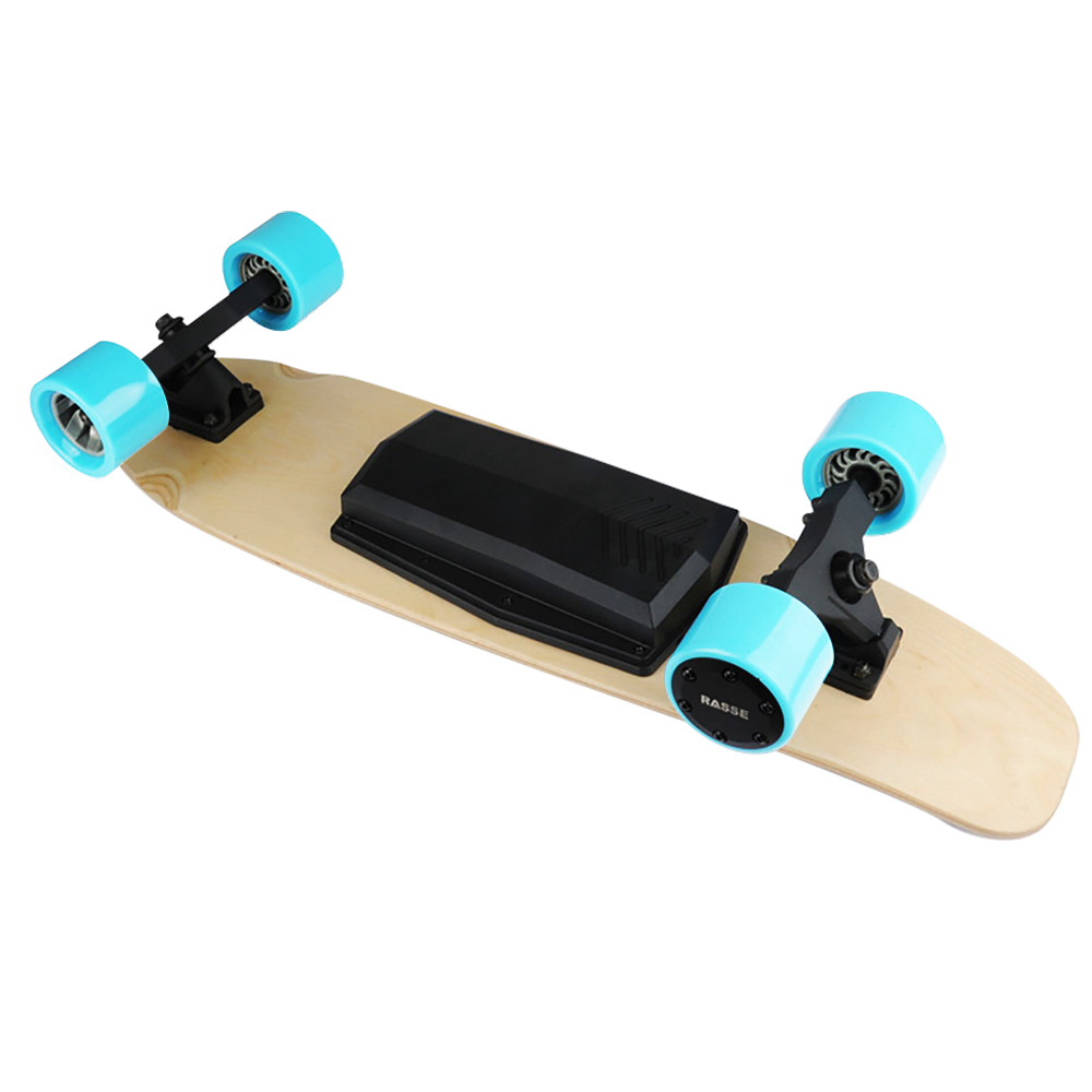 RASSE YB-ES01 Electric Skateboard Wireless Remote Control Single 250W Motor 15km/h EU Plug - Blue