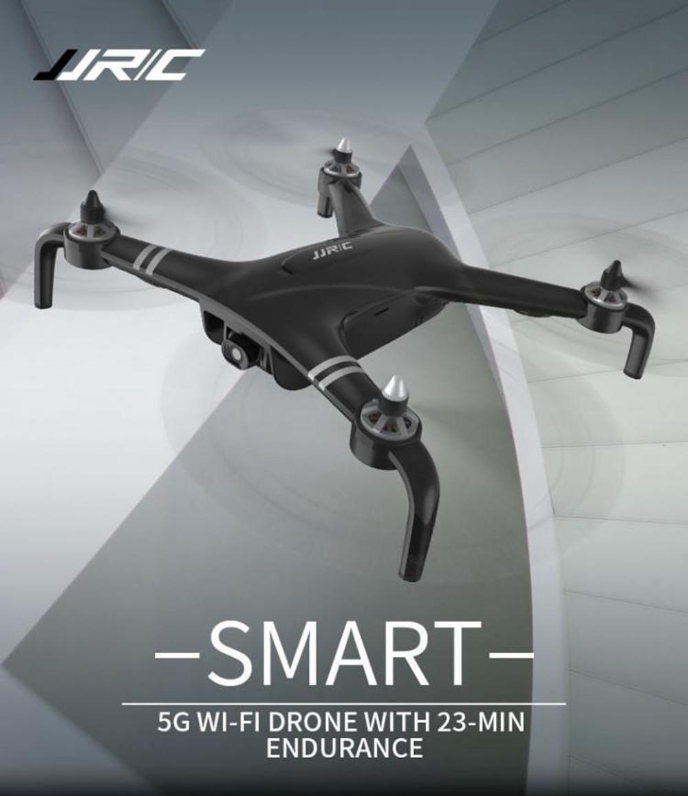 JJRC X7 SMART 1080P 5G WiFi FPV Double GPS Brushless RC Drone with One-Axis Gimbal Camera 25mins Flight Time RTF - Black