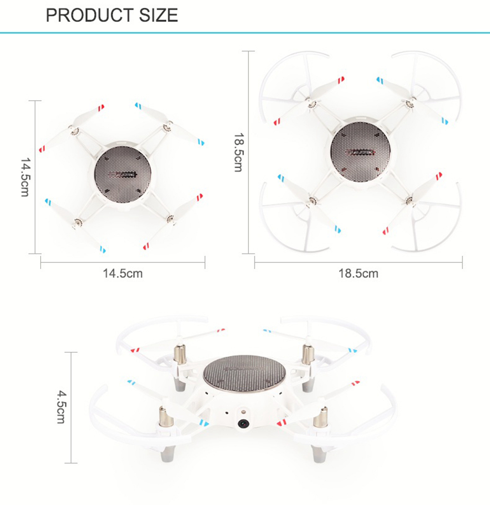 XY-021 WiFi FPV RC Drone with HD Camera Automatic Obstacle Avoidance Altitude Hold Mode RTF - Red