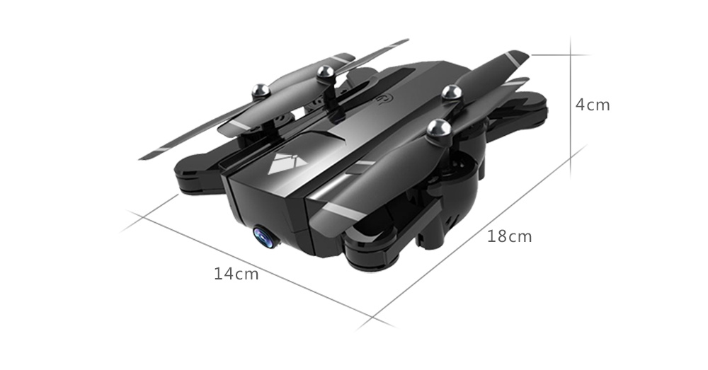 SG900 720P WiFi FPV Foldable RC Drone Optical Flow Positioning 22mins Flight Time RTF - Black