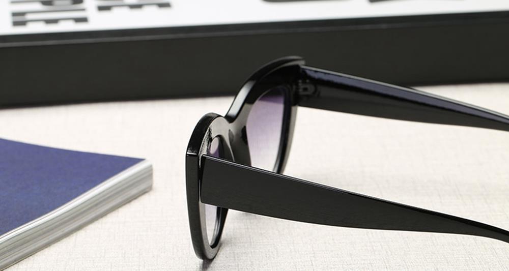 S17066 Unisex Tinted Color Sunglasses HD Lens Eyewear Eye Protector For Outdoor Cycling Hiking - Black + Gray