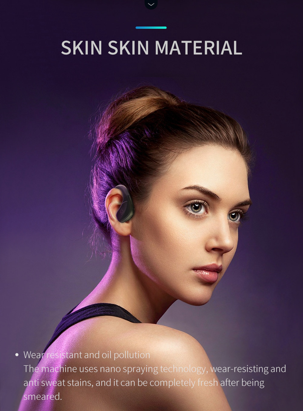 VR SHINECON SC-J11 Headphones Wireless Bluetooth Sports for IOS Android Smart Phone - Black