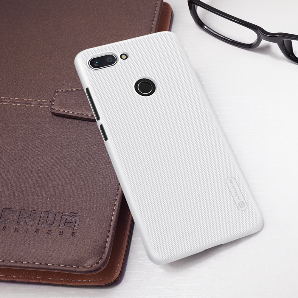 NILLKIN Matte Hard Phone Case for Xiaomi Mi 8 Lite Protective Back Cover - Black