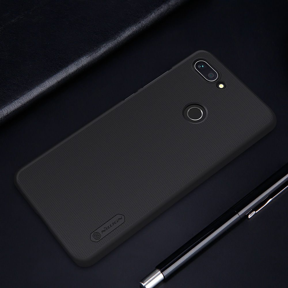NILLKIN Matte Hard Phone Case for Xiaomi Mi 8 Lite Protective Back Cover - Black