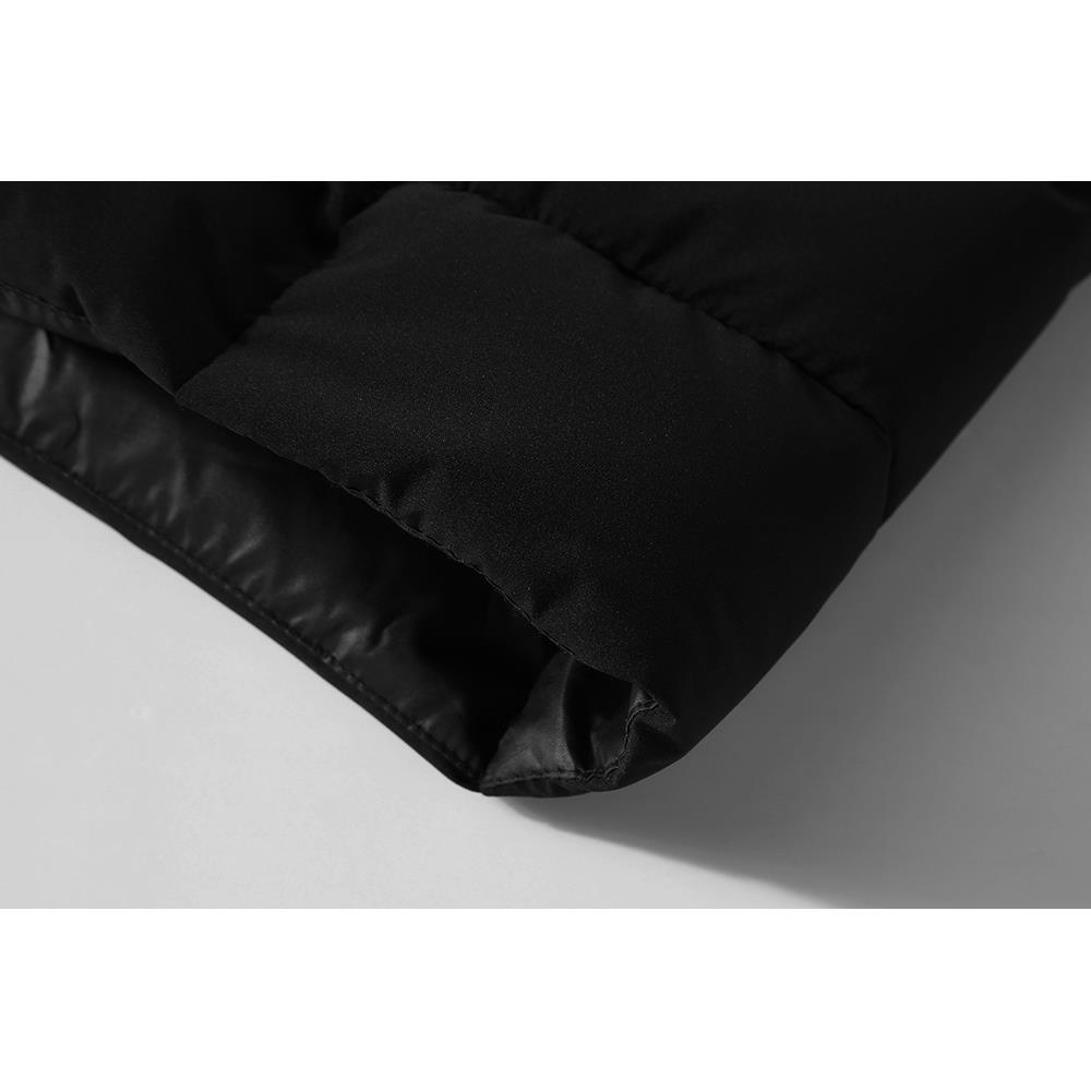 Men Winter Thick Solid Color Cotton Waistcoat Sleeveless Duck Down Jacket Size L - Army Green