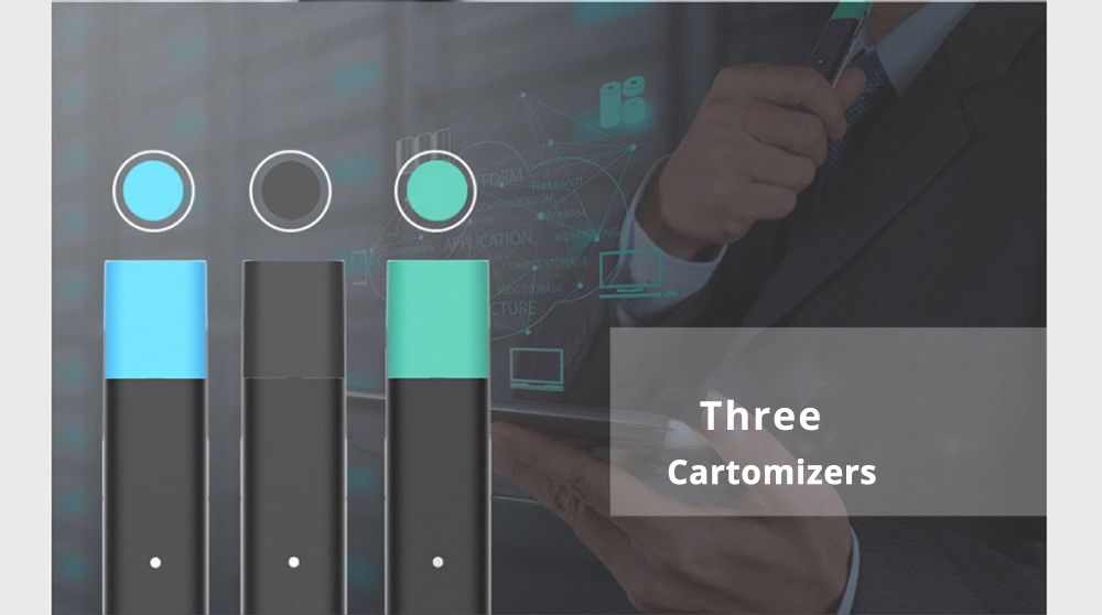 APOLLO BREZ E-Cigarette Kit Replaceable Cartomizer 320mAh Battery 1ml Tank - Black