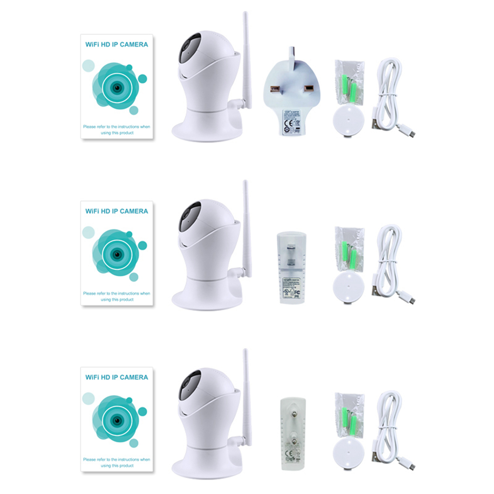 JINVISECURITY JV-SW2M10 1080P Wifi Smart Remote IP Camera IR-Cut Night Vision Voice Intercom - White UK Plug