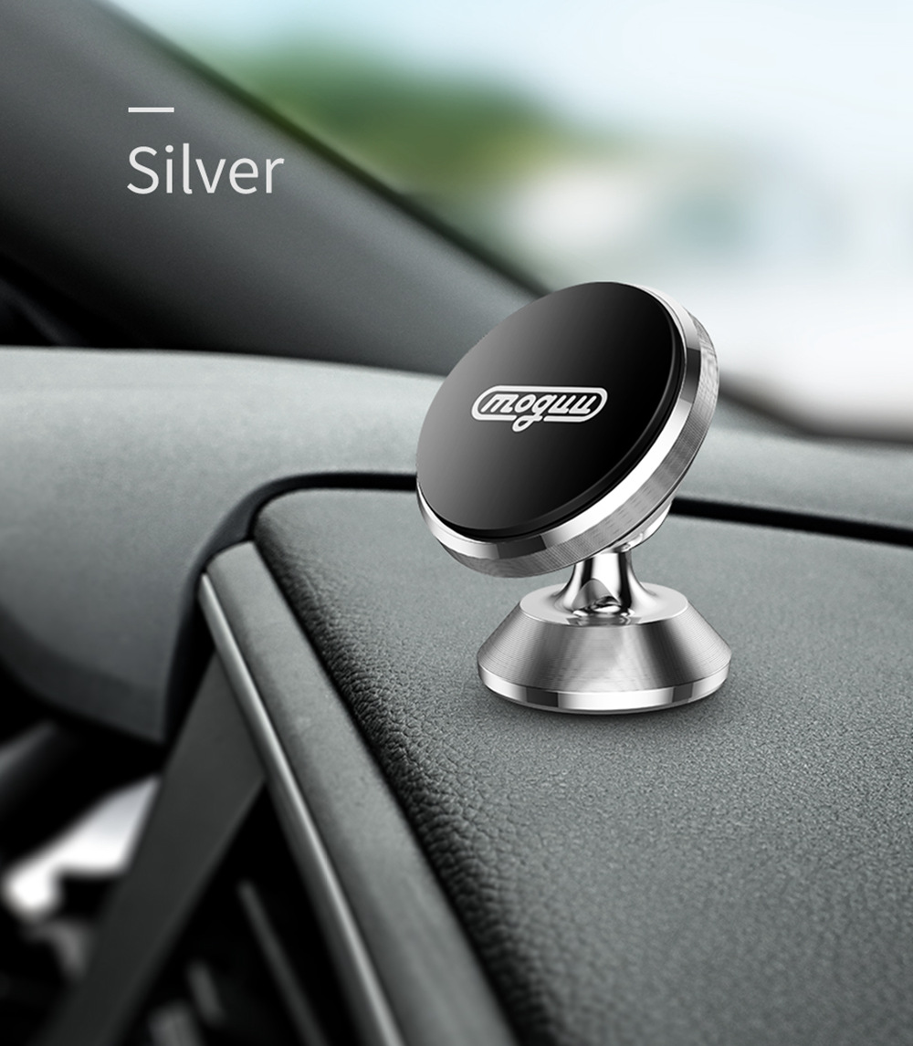 Joyroom Moguu MG-ZS002 Magnetic Car Phone Holder Mount 360 Degree Rotatable Suction Cup - Black