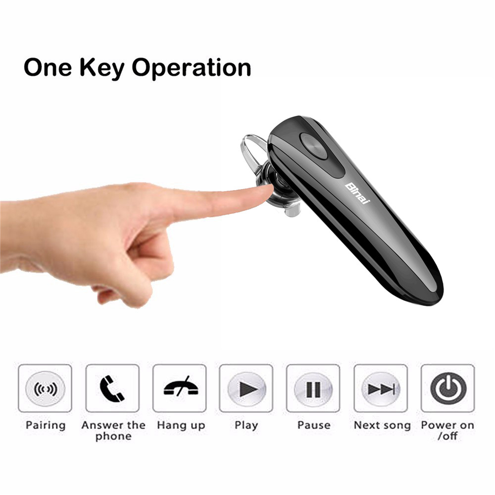 Binai A30 Wireless Bluetooth Earbuds Noise Reduction Support Android IOS - Black